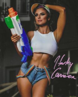 Autographed HARLEY CAMERON WWE NXT AEW Wrestling 8x10 Photo