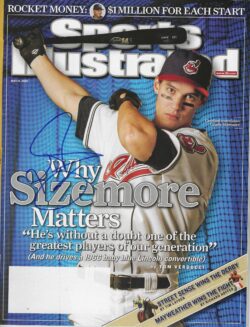 Autographed GRADY SIZEMORE Cleveland Indians Sports Illustrated 5/14/2007 JSA