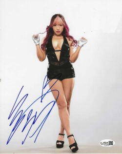 Autographed MINA SHIRAKAWA WWE NXT AEW Wrestling 8x10 Photo JSA