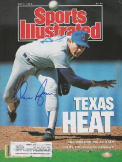 Autographed NOLAN RYAN Texas Rangers Sports Illustrated 5/1/1989