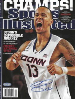 Signed SHABAZZ NAPIER UCONN HUSKIES SI Sports Illustrated 4/14/2014 Steiner COA