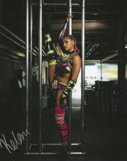 Autographed KELANI JORDAN WWE NXT AEW Wrestling 8x10 Photo