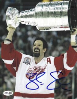 Autographed BRENDAN SHANAHAN 8X10 Detroit Red Wings Photo JSA