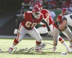 Autographed WILL SHIELDS 8x10 Kansas City Chiefs Photo JSA