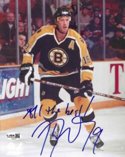 AUTOGRAPHED JOE THORNTON 8x10 Boston Bruins Photo JSA