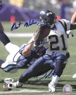 Autographed LADANIAN TOMLINSON" 8X10 San Diego Chargers Photo JSA