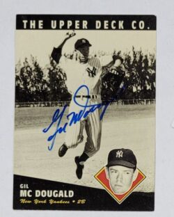 GIL MCDOUGALD New York Yankees Autographed 1994 Upper Deck BAT Card