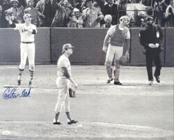 AUTOGRAPHED CARLTON FISK 16X20 Boston Red Sox Photo JSA