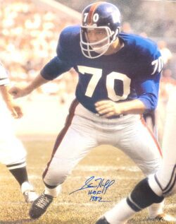 Autographed Sam Huff New York Giants 16x20 Photo