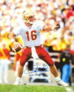 Autographed CHRIS WEINKE "Heisman 2000" 16X20 Florida State University Photo JSA