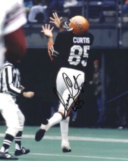 Autographed ISAAC CURTIS 8X10 Cincinnati Bengals photo