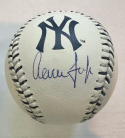Autographed Aaron Judge Official Major League Logo Baseball w/ Fanatics Hologram