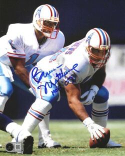 Autographed BRUCE MATTHEWS "HOF 07" 8X10 Houston Oilers photo Beckett
