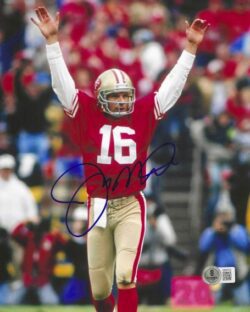 Autographed JOE MONTANA 8x10 San Francisco 49ers Photo Beckett