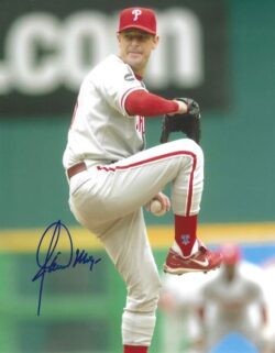 AUTOGRAPHED JAMIE MOYER 8X10 Philadelphia Phillies Photo