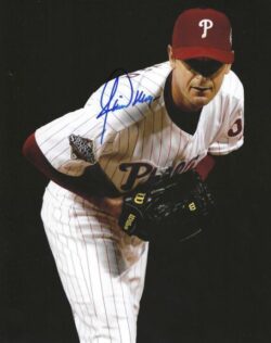 AUTOGRAPHED JAMIE MOYER 8X10 Philadelphia Phillies Photo