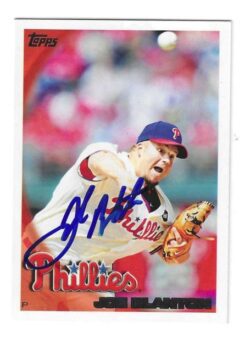 Autographed JOE BLANTON Philadelphia Phillies 2010 Topps Card #188