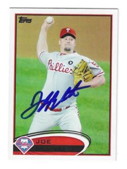 Autographed JOE BLANTON Philadelphia Phillies 2012 Topps Card #551