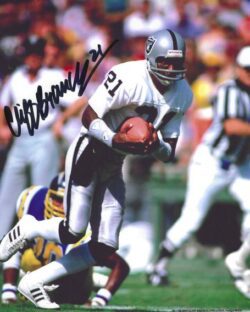 Autographed CLIFF BRANCH 8x10 Oakland Raiders photo