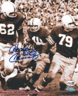 Autographed HOPALONG CASSADY 8X10 Ohio State Buckeyes Photo JSA