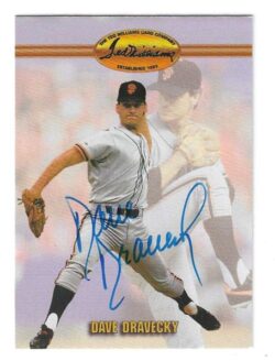 Autographed DAVE DRAVECKY San Francisco Giants 1993 Ted Williams Card Company Card