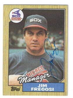 Autographed JIM FREGOSI Chicago White Sox 1987 Topps Card