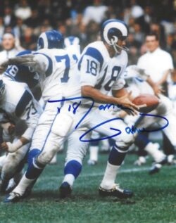 AUTOGRAPHED ROMAN GABRIEL 8X10 Los Angeles Rams Photo
