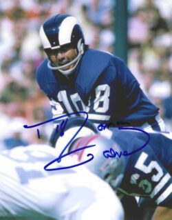 AUTOGRAPHED ROMAN GABRIEL 8X10 Los Angeles Rams Photo