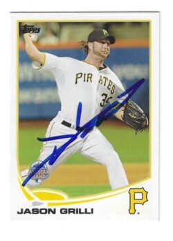 Autographed JASON GRILLI Pittsburgh Pirates 2013 Topps Card