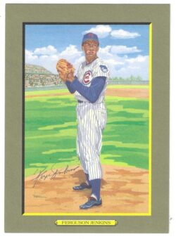 Autographed FERGIE JENKINS Chicago Cubs Perez-Steele Great Moments Card