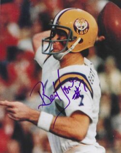 AUTOGRAPHED BERT JONES 8x10 LSU Tigers Photo