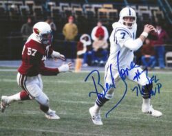AUTOGRAPHED BERT JONES "76 NFL MVP" 8x10 Baltimore Colts Photo