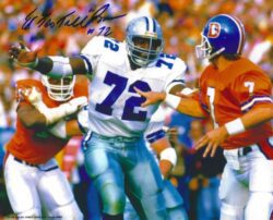Autographed ED "TOO TALL" JONES 8X10 Dallas Cowboys photo