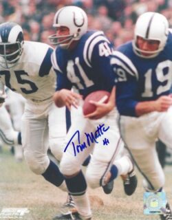 Autographed TOM MATTE 8X10 Baltimore Colts photo