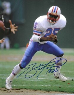 Autographed BUBBA MCDOWELL 8X10 Houston Oilers photo