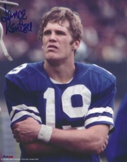 Autographed LANCE RENTZEL 8x10 Dallas Cowboys Photo