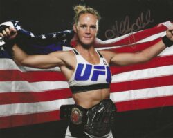 Autographed HOLLY HOLM UFC & MMA 8x10 photo with COA