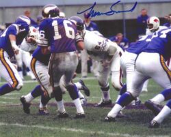 Autographed Norm Snead Minnesota Vikings 8x10 photo