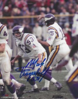 Autographed MICK TINGELHOFF Minnesota Vikings 8X10 photo