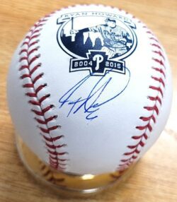 RYAN HOWARD Howard Logo Autographed Official Major League Baseball