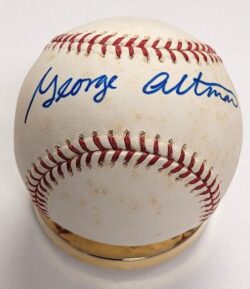 Autographed GEORGE ALTMAN Official Major League Baseball