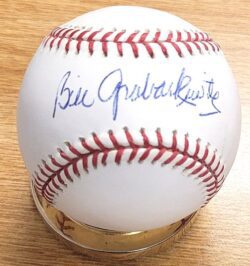 Autographed BILLY GRABARKEWITZ Official Major League Baseball