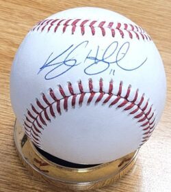 Autographed KYLE HIGASHIOKA Official Major League Baseball
