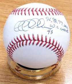Autographed JEFF NELSON 4X WS Champs Official Rawlings Major League Baseball
