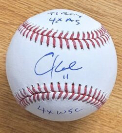 Autographed CHUCK KNOBLAUCH 3 Inscriptions Official Major League Baseball