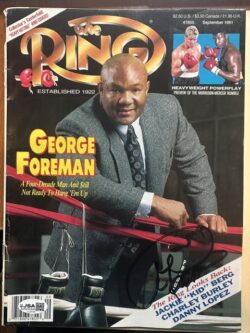 Autographed George Foreman September 1991 Ring Magazine  - JSA Authenticated