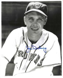 AUTOGRAPHED JIM DELSING 8X10 St. Louis Browns Photo