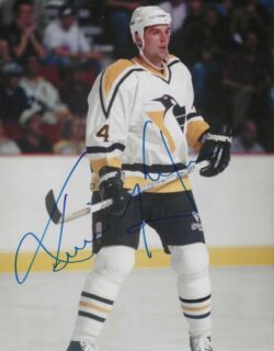 Autographed KEVIN HATCHER 8X10 Pittsburgh Penguins Photo