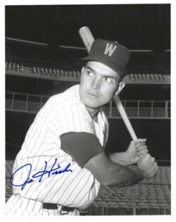 AUTOGRAPHED JOE HICKS 8x10 Washington Senators Photo