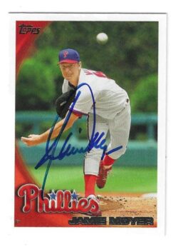 Autographed JAMIE MOYER Philadelphia Phillies 2010 Topps Card #US-95